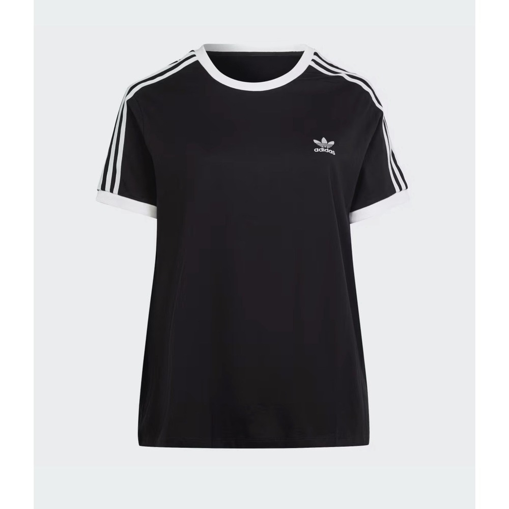 ADIDAS ORIGINAL 3 STRIPES WOMEN CASUAL T-SHIRT TEE JERSEY SIZE 1X Vintage Vibe